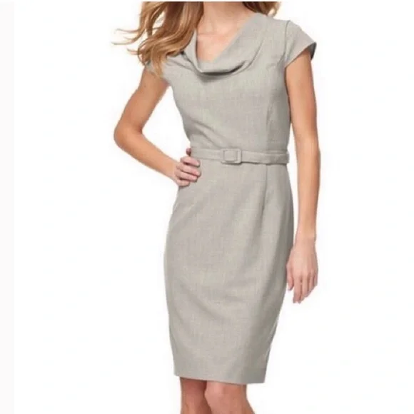 slim fit dress slacks Cowl Neck Light Blue Ruched Fitted Formal Dress – Dressesforparty main image 1
